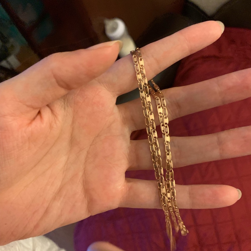 Real solid 14 k gold necklace